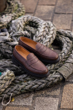 Charger l'image dans la galerie, Paul - Chaussures Mocassin Cuir Grainé Marron