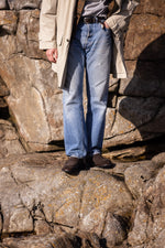 Charger l'image dans la galerie, Paul - Chaussures Mocassin Daim Marron foncé