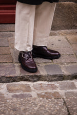 Charger l'image dans la galerie, Brogues - Chaussures Derby Cuir Bordeaux