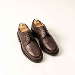 Charger l'image dans la galerie, Brogues - Chaussures Derby Cuir Grainé Marron
