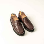 Charger l'image dans la galerie, Paul - Chaussures Mocassin Cuir Grainé Marron