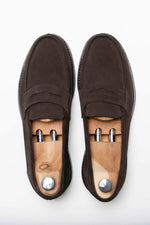 Charger l'image dans la galerie, Peter A. - Chaussures Mocassin Daim Marron
