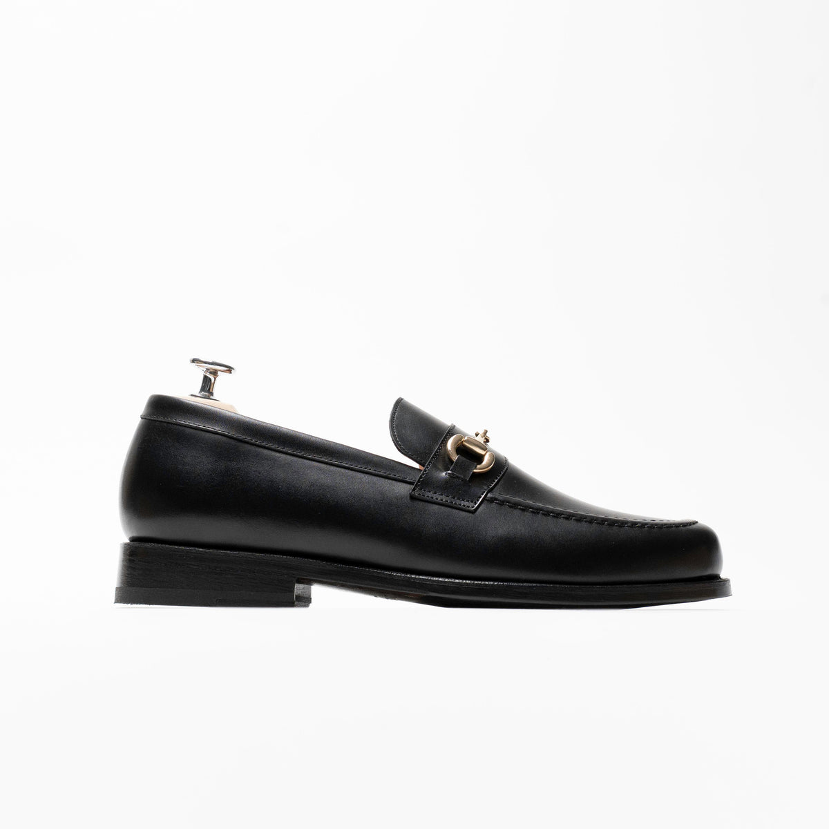 Chaussures Plates Femme En Cuir Synthétique - Loafers Confortables à Enfiler - Semelle Caoutchouc, Petit Talon 4 Cm - Noir