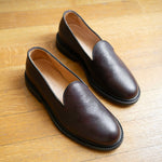 Charger l'image dans la galerie, Slipper - Chaussures Cuir Grainé Bordeaux