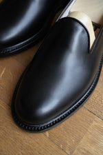 Charger l'image dans la galerie, Slipper - Chaussures Cuir Noir