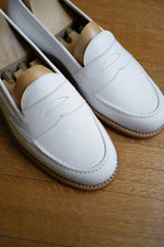 Charger l'image dans la galerie, Winston - Chaussures Mocassin Cuir Grainé Blanc