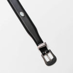 Charger l'image dans la galerie, Carter - Ceinture Western en Cuir Noir