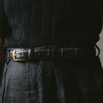 Charger l'image dans la galerie, Jamie - Ceinture en Cuir Noir