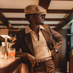 Charger l'image dans la galerie, Carter - Ceinture Western en Daim Marron Cognac