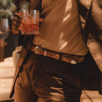 Charger l'image dans la galerie, Carter - Ceinture Western en Daim Marron Cognac