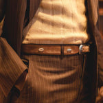 Charger l'image dans la galerie, Carter - Ceinture Western en Daim Marron Cognac