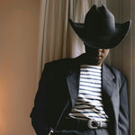 Charger l'image dans la galerie, Kayce - Ceinture Western en Cuir de Veau Noir