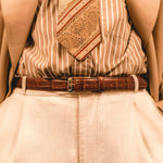 Charger l'image dans la galerie, Jamie - Ceinture en Cuir Marron