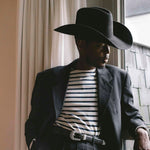 Charger l'image dans la galerie, Kayce - Ceinture Western en Cuir de Veau Noir