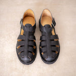 Charger l'image dans la galerie, Fisherman - Sandale en cuir grainé noir