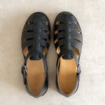 Charger l'image dans la galerie, Fisherman - Sandale en cuir grainé noir