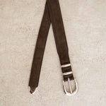 Charger l'image dans la galerie, Jonas - Ceinture Western en Daim Marron