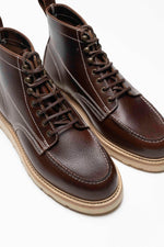 Charger l'image dans la galerie, Powell - Chaussures Boots Cuir Grainé Marron
