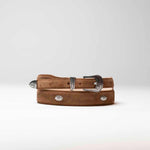 Charger l'image dans la galerie, Carter - Ceinture Western en Daim Marron Cognac