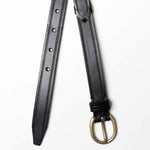 Charger l'image dans la galerie, Monica - Ceinture en Cuir Noir avec motif tressé