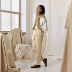 Charger l'image dans la galerie, Penny Loafer - Chaussures Mocassin Cuir Marron et Daim Kaki