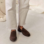 Charger l'image dans la galerie, Paul - Chaussures Mocassin Daim Marron foncé