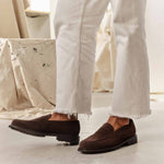 Charger l'image dans la galerie, Paul - Chaussures Mocassin Daim Marron foncé