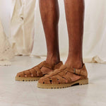 Charger l'image dans la galerie, Fisherman - Sandale en daim marron