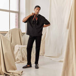 Charger l'image dans la galerie, Fisherman - Sandale en cuir grainé noir