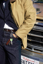 Charger l'image dans la galerie, Luca - Ceinture Western en Cuir Marron