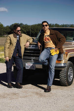 Charger l'image dans la galerie, Luca - Ceinture Western en Cuir Marron