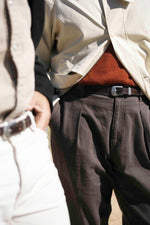 Charger l'image dans la galerie, Luca - Ceinture Western en Cuir Marron