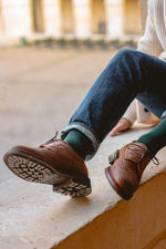 Charger l'image dans la galerie, Brogues - Chaussures Derby Cuir Gras Marron