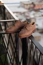 Charger l'image dans la galerie, Brogues - Chaussures Derby Cuir Gras Marron