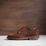 Charger l'image dans la galerie, Brogues - Chaussures Derby Daim Marron Noisette