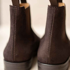 Kent - Chaussures Chelsea Boots Daim Marron