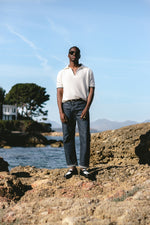 Charger l'image dans la galerie, Penny Loafer - Chaussures Mocassin Cuir Noir et Blanc