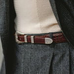 Charger l'image dans la galerie, Jesse - Ceinture Western Cuir Marron