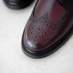 Charger l'image dans la galerie, Brogues - Chaussures Derby Cuir Bordeaux