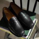 Charger l'image dans la galerie, Penny Loafer - Chaussures Mocassin Cuir Noir