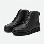 Charger l'image dans la galerie, Wico - Chaussures Boots Mocassin Cuir Grainé Noir
