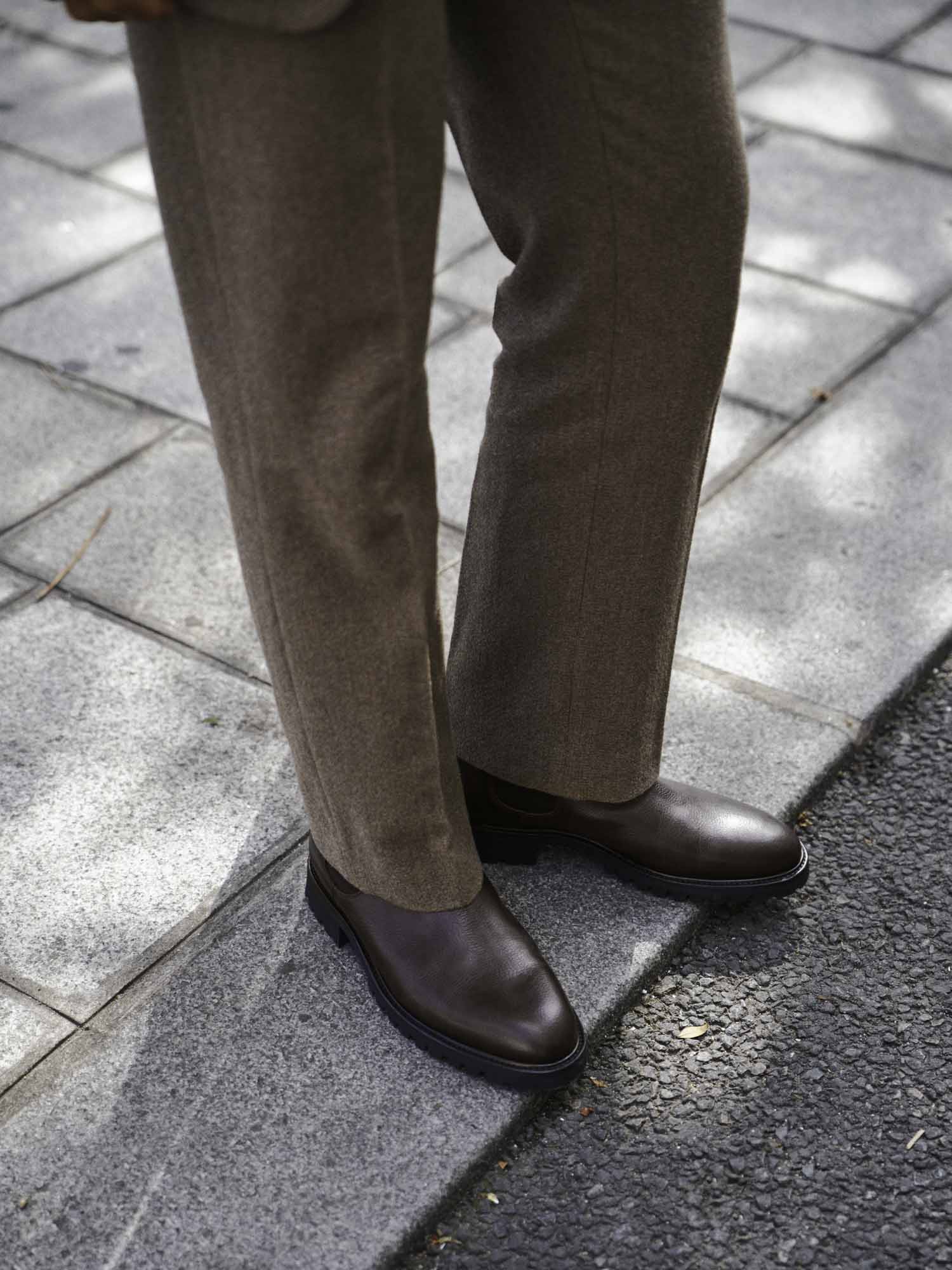 Chelsea Chapman - Chaussures Boots Cuir Grainé Bordeaux