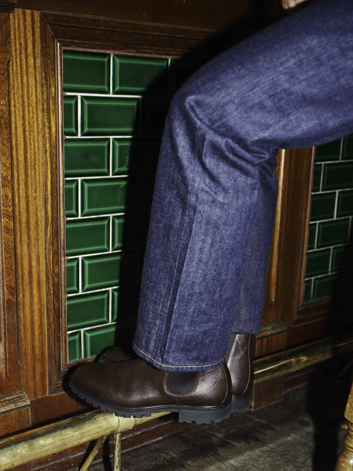 Chelsea Chapman - Chaussures Boots Cuir Grainé Bordeaux