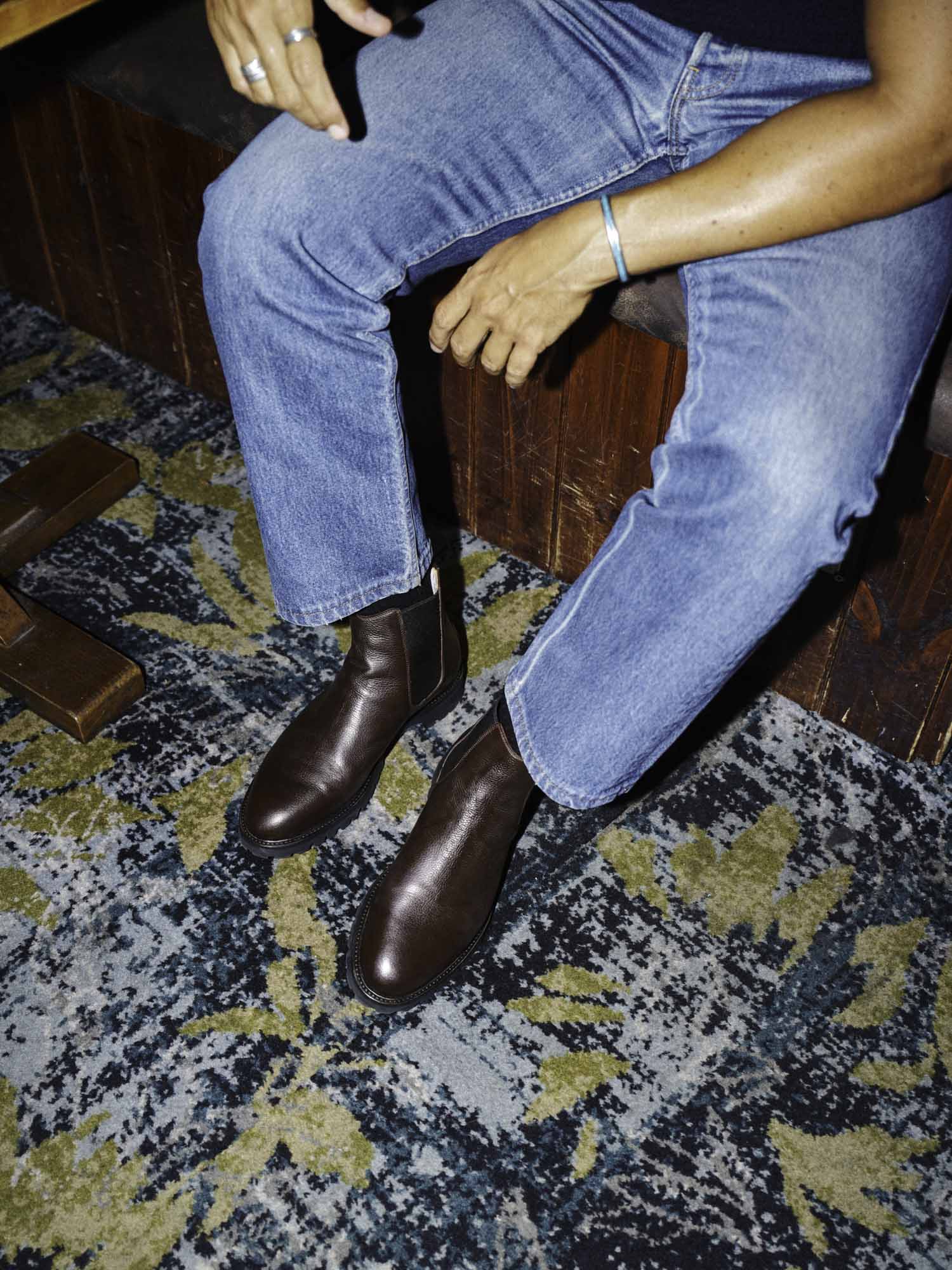 Chelsea Chapman - Chaussures Boots Cuir Grainé Bordeaux