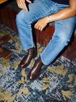 Charger l&#39;image dans la galerie, Chelsea Chapman - Chaussures Boots Cuir Grainé Bordeaux
