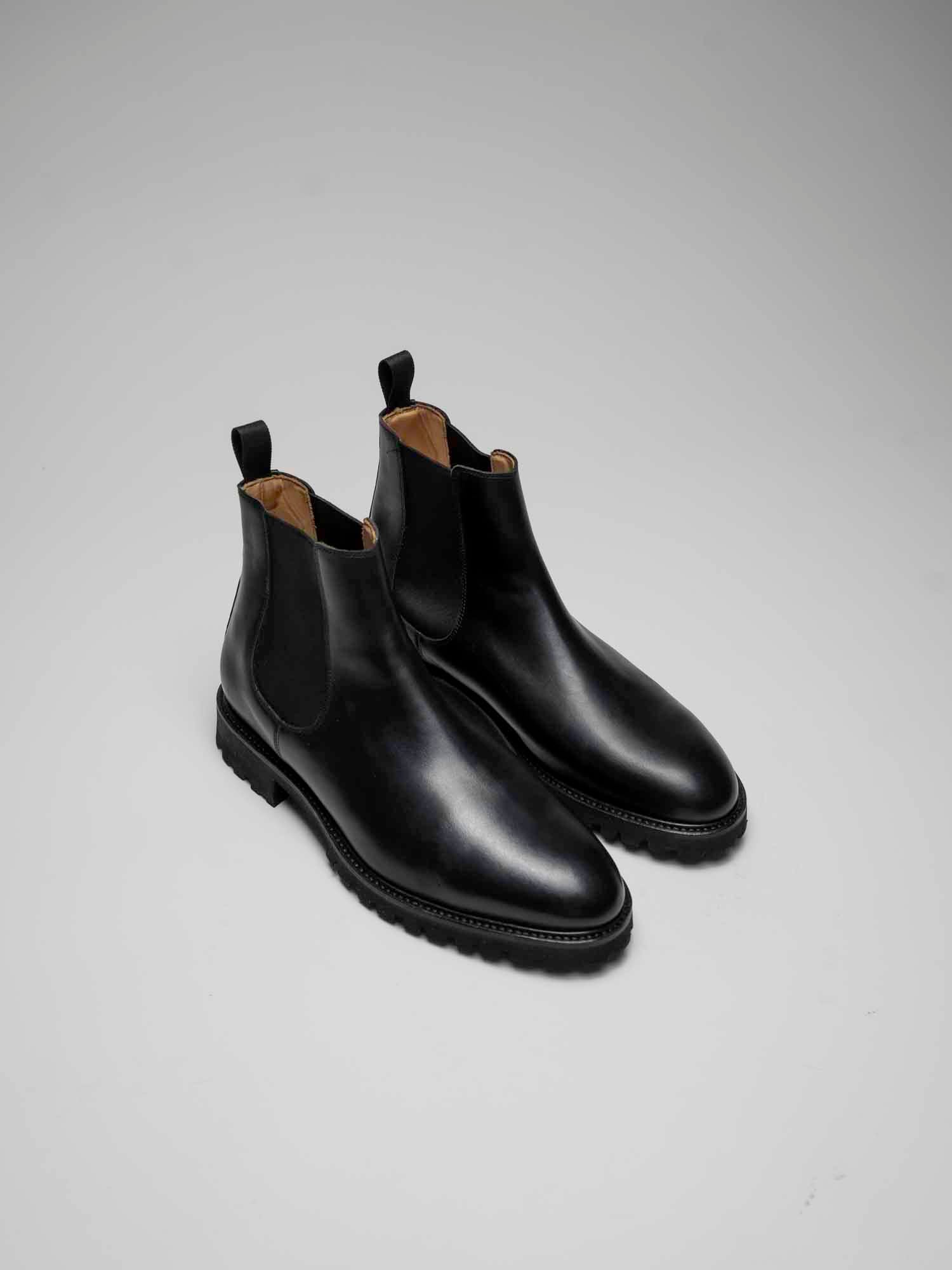 Chelsea Chapman - Chaussures Boots Cuir Noir