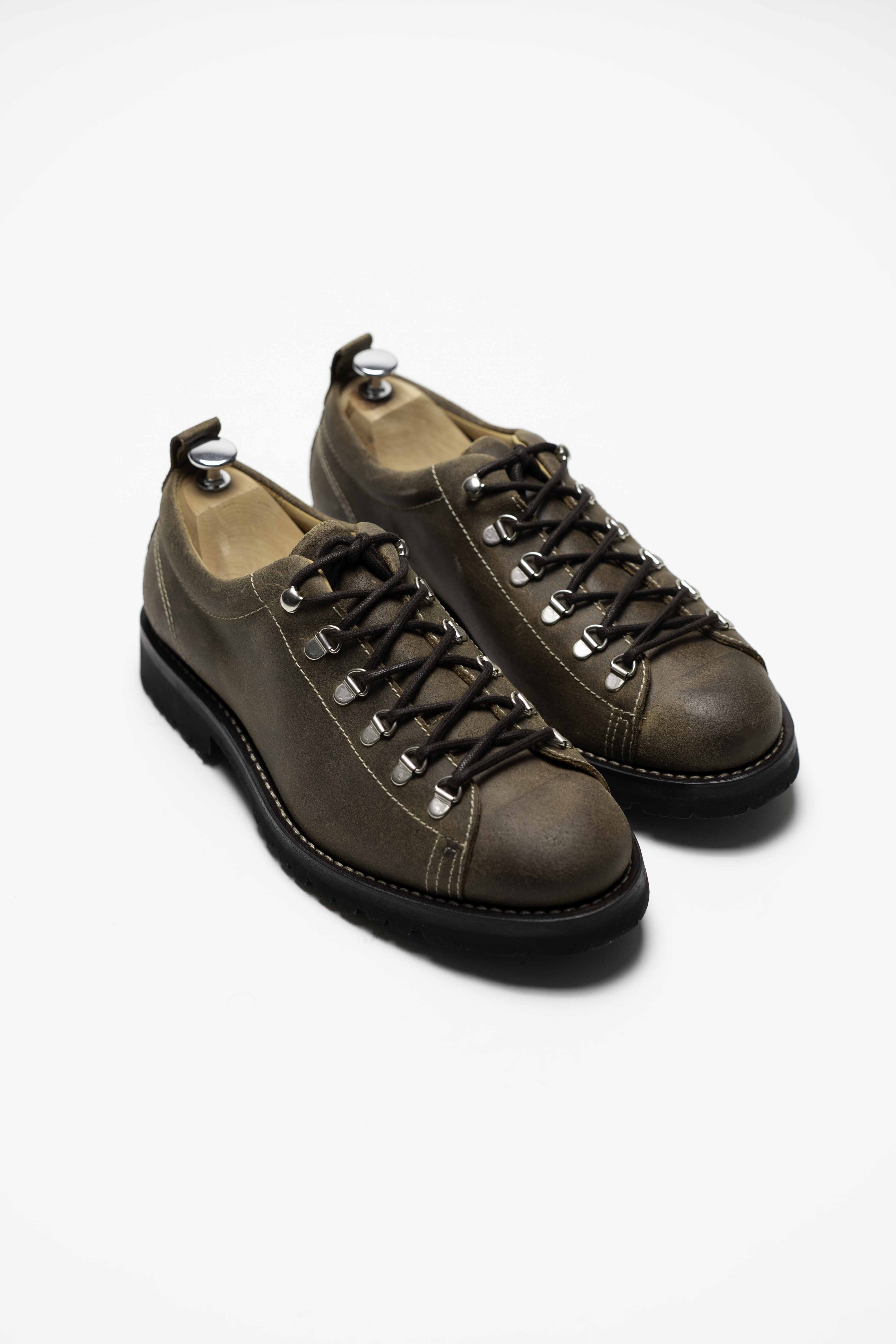 Cody - Chaussures Derby Montagne Cuir Gras Marron