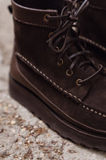 Charger l'image dans la galerie, Wico - Chaussures Boots Mocassin Veau Velours Chocolat
