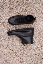 Charger l'image dans la galerie, Wico - Chaussures Boots Mocassin Cuir Grainé Noir

