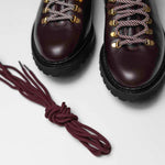 Charger l&#39;image dans la galerie, Cliff - Chaussures Hiking Boots Cuir Grainé Bordeaux - Crochets dorés
